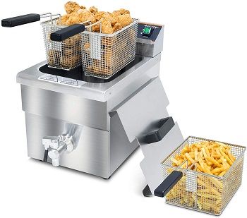 Duxtop Commercial Deep Fryer With Oil Filter